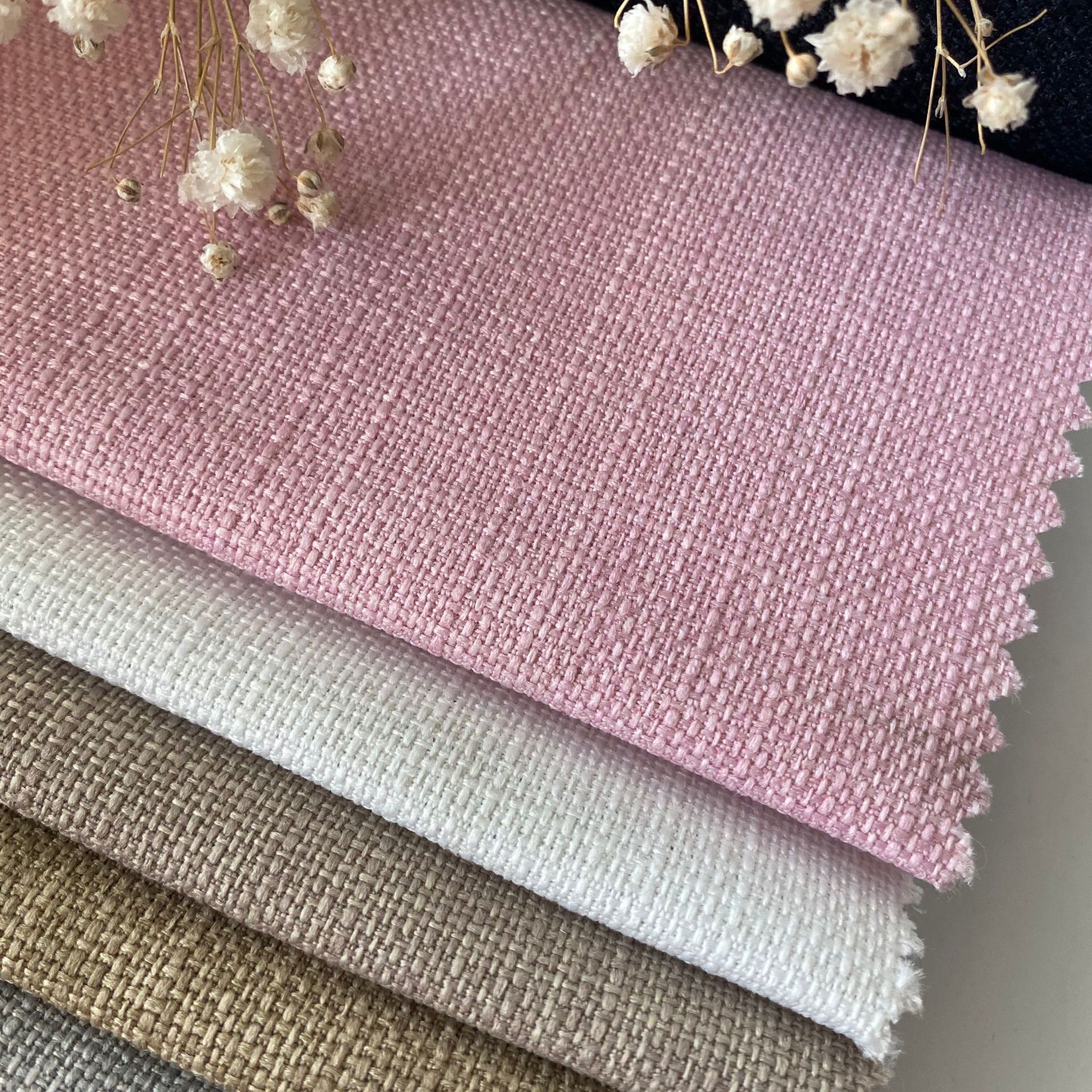 厂家现货多丽丝沙发布料批发抱枕面料108t染色涤纶布纺织布匹批发