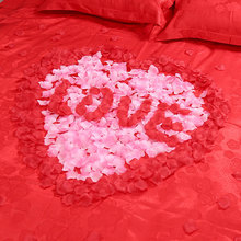 仿真玫瑰花瓣情人节装饰布置婚房床上手撒花求婚礼表白浪漫手特特