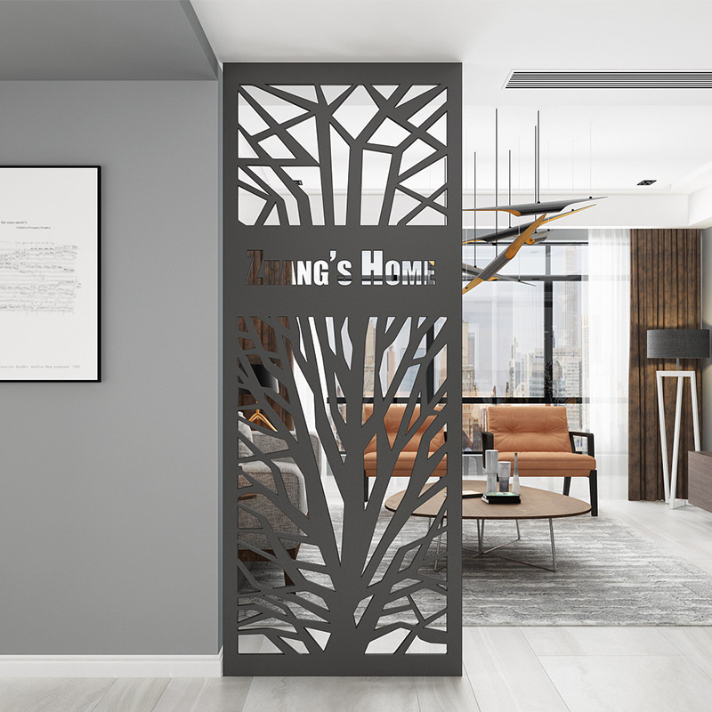 欧式铁艺屏风简约创意隔断客厅餐厅酒吧装饰玄关镂空雕花板