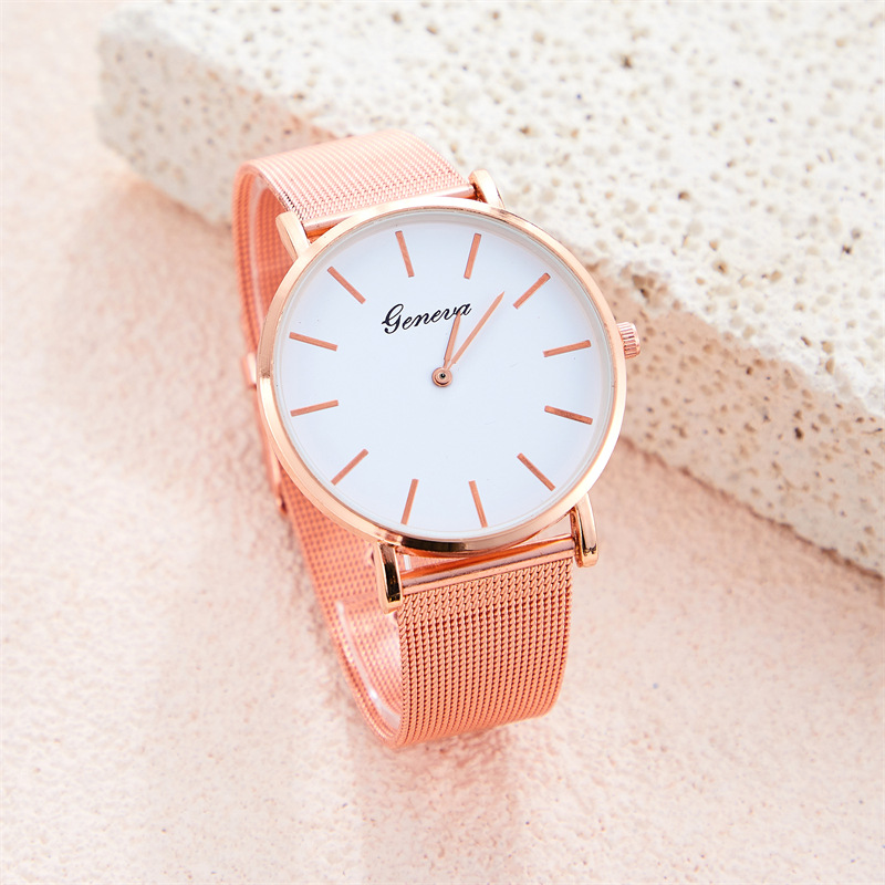 New Arrival Hot Sale Mesh Strap Fashion Mesh Strap Women's Watch Simple Temperament Fashion Women's Watch in Stock Wholesale Reloj