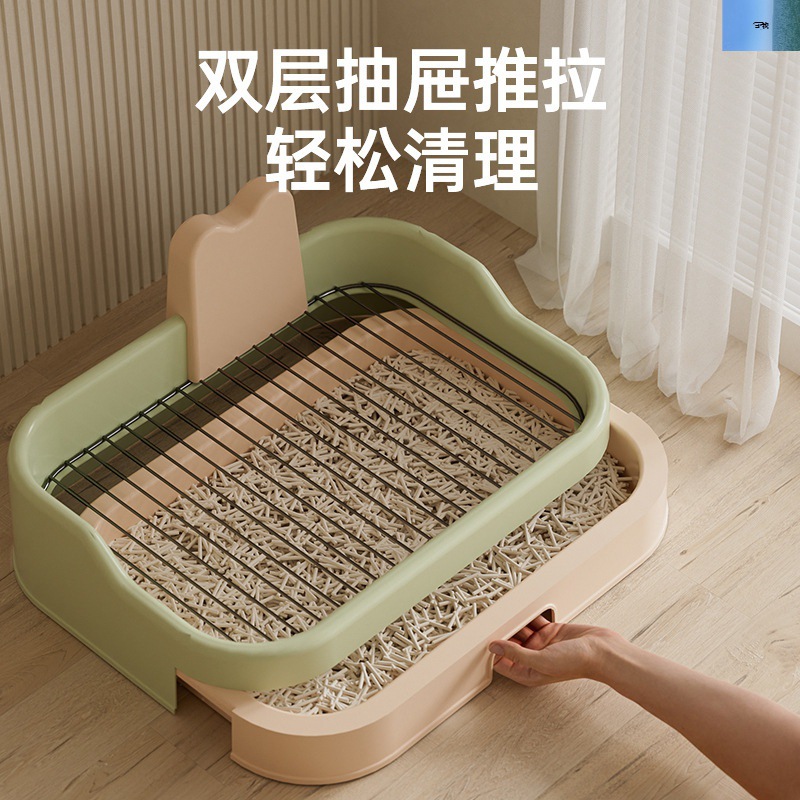 超大号狗厕所金属铁网平板式防踩尿溅易清洗狗便盆小中大型犬宠物