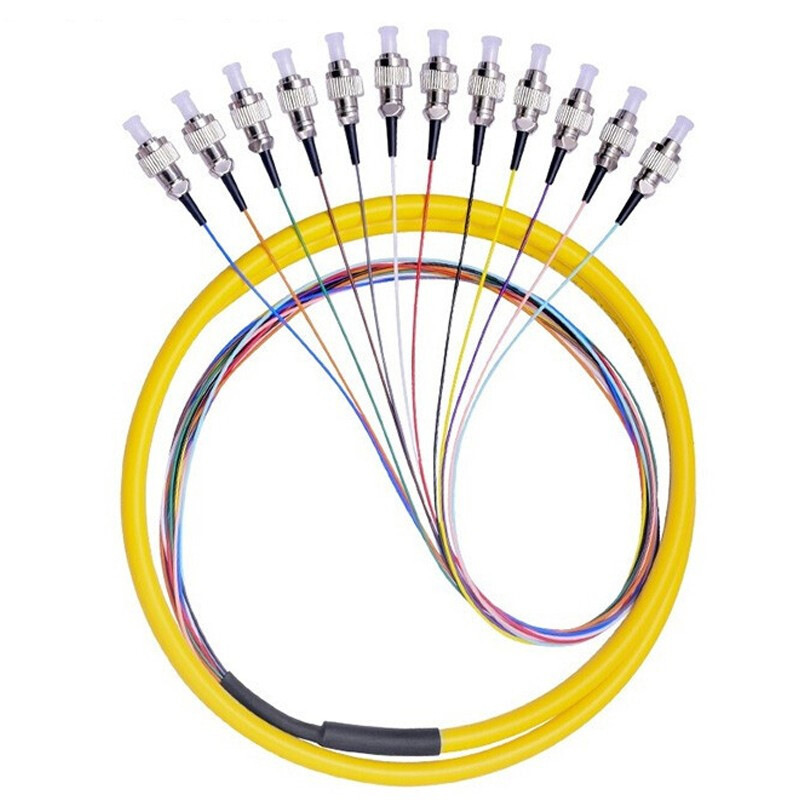 sc/fc/lc/st方头单模光纤跳线熔接尾纤电信级单模12芯束状尾纤
