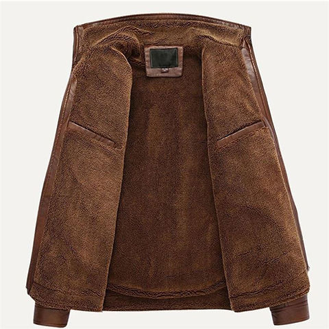 2022 Broken Size Haining Fur Integrated Genuine Leather Clothes Men's Jacket PU Leather Middle-Aged Men's Jacket Spring Dad Wear