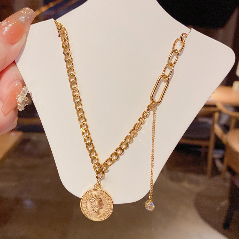 3成交3257对东大门新款锆石人头像片片耳钉女s925银针个性时尚气质