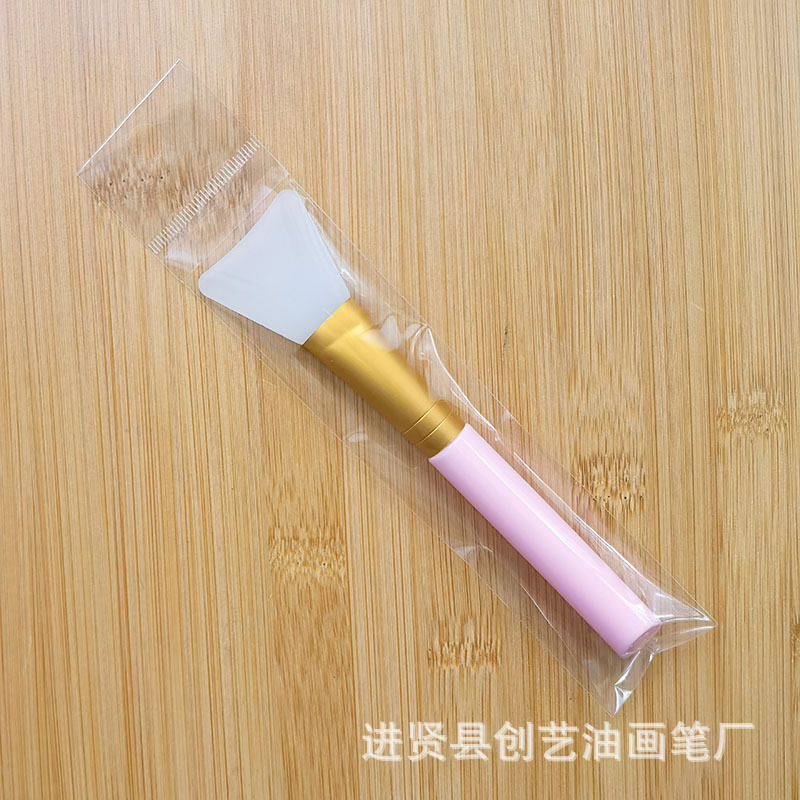 Source in Stock Oblique Tail Rod Silicone Facial Mask Brush Silicone End Makeup Brush Makeup Brush Clay Mask Brush Quantity Discount