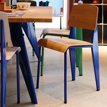 Vitra标准椅子克莱因蓝餐椅北欧Standard Chair家用靠背凳子网红