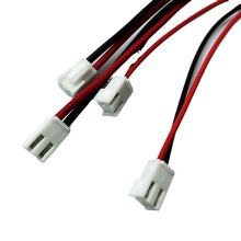 1015 18AWG单头红黑端子线2P4P8P12P VH3.96带锁扣电气设备连接线
