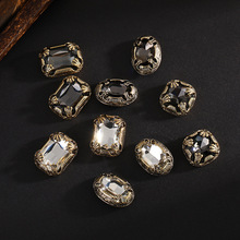 欧美复古合金饰品配件个性潮流材料配件创意diy几何镶钻服饰配件