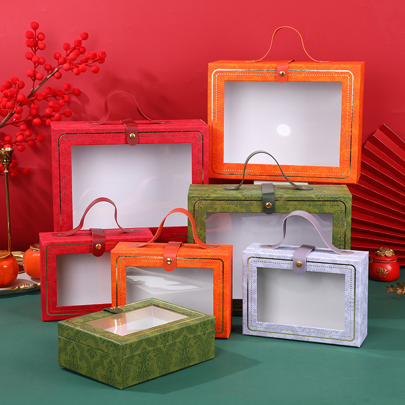 透明开窗式礼品包装盒结婚伴娘回礼盒订婚宴简约风伴手礼品盒现货