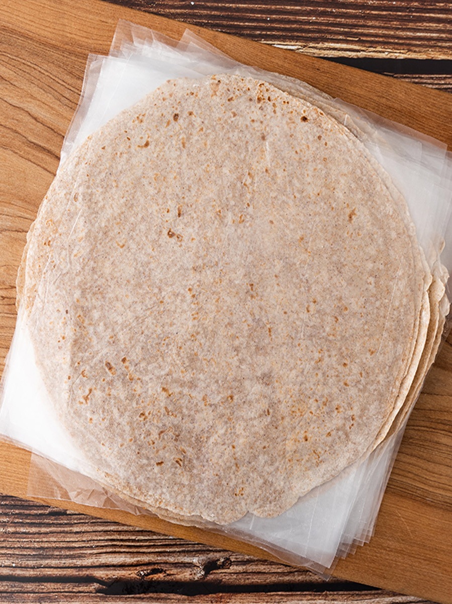 山东手工荞麦卷饼皮薄饼皮黑全麦无糖精五谷杂粮速食早餐主食面饼