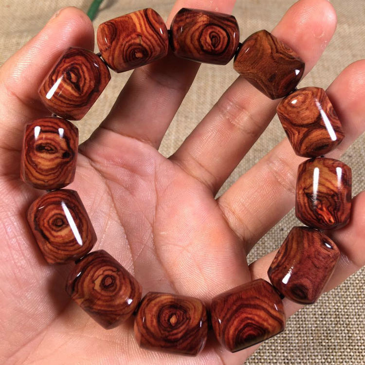 海南黄花梨鬼脸鬼眼2.0手串对眼老料瘿瘤疤纹佛珠男士款手链108颗