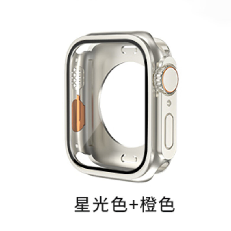 Applicable to Apple IWatch S9 All-Inclusive Protective Case S8 Shell Membrane Integrated Modification Second Change Ultra360 Watch Case