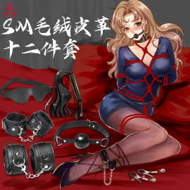 sm口球毛绒12套装调教皮鞭束缚牵引绳久爱成人情趣用品厂家代发