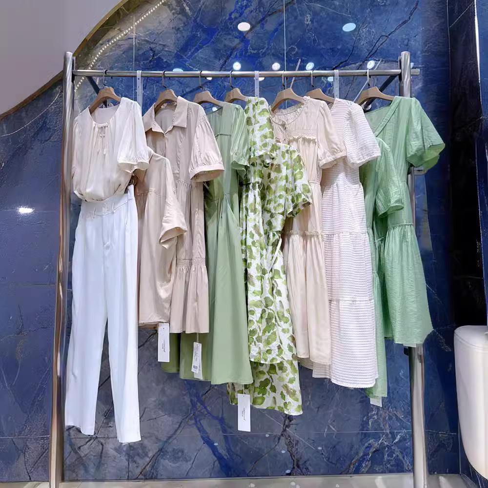 珂尼莎曼夏季连衣裙品牌折扣女装尾单清货衣服杭州四季青撤柜服装