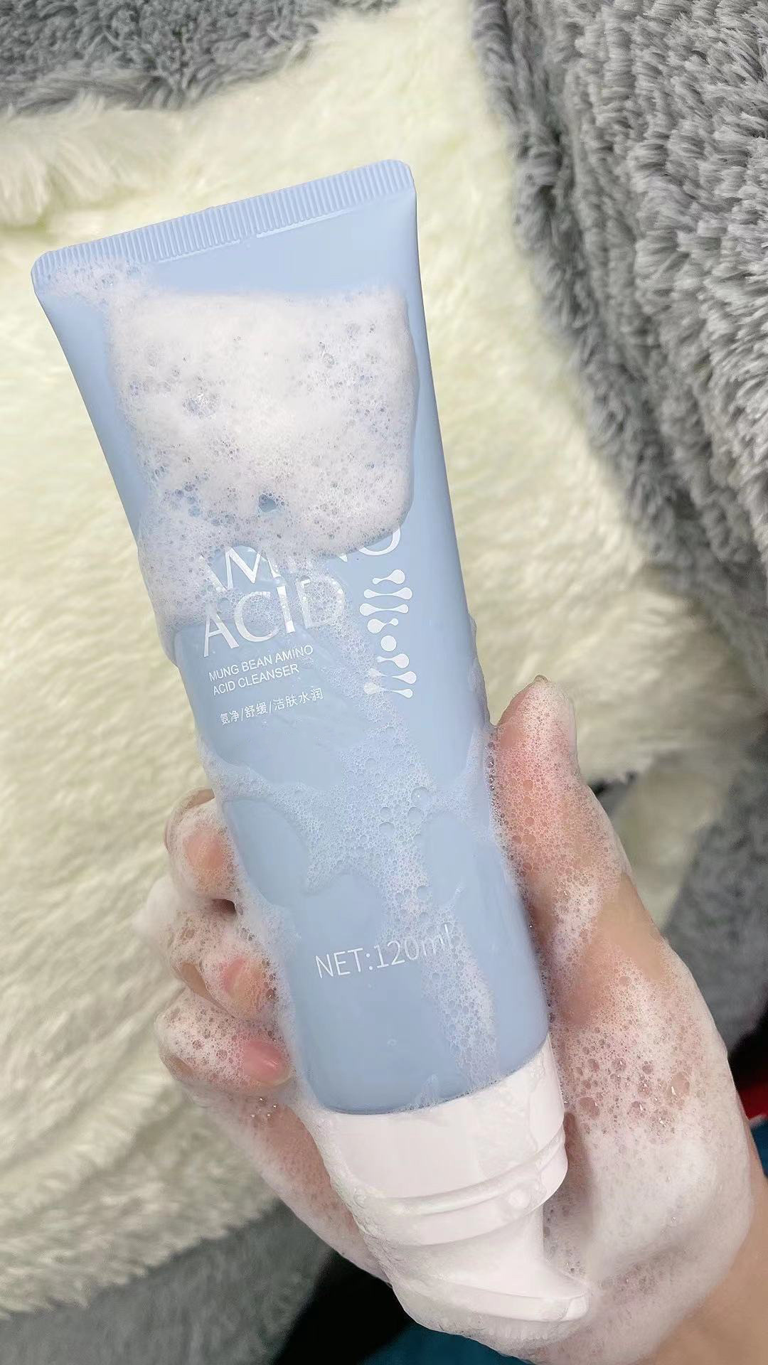 颜佳宜氨基酸洗面奶泡沫温和按摩刷头收缩毛孔美白洁面乳深层清洁
