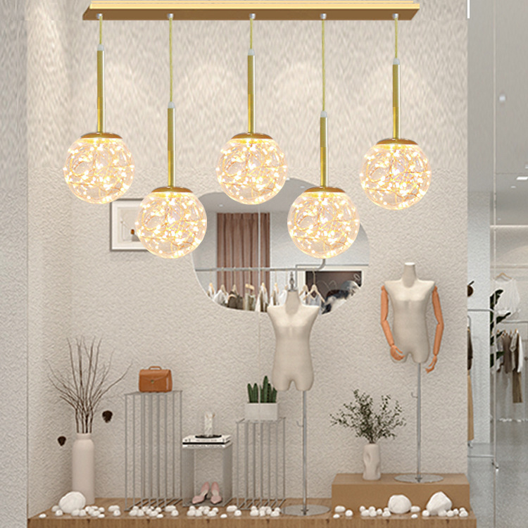 服装店橱窗吊灯展示装饰收银台个性女装网红店铺创意吧台灯具