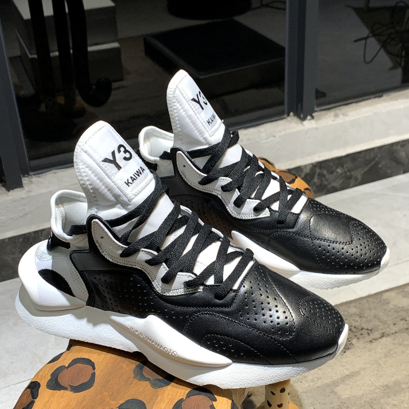 y3kaiwa黑武士男鞋牛皮老爹鞋运动休闲跑步鞋情侣增高忍者鞋潮