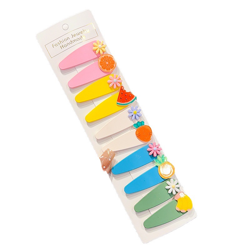 2023 Internet Celebrity Children's Barrettes Female Headwear Little Girl's Hair Pin Girls Cute Baby Bang Clip BB Clip Suit