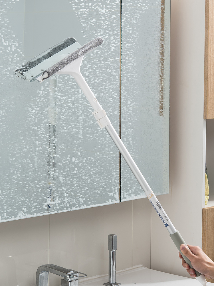 擦玻璃窗家用窗户清洁工具带伸缩杆洗刮一体双面擦高楼刮水器