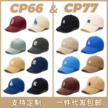 韩国MLB帽子女软顶小标NY棒球帽CP77男夏季休闲遮阳LA鸭舌帽CP66