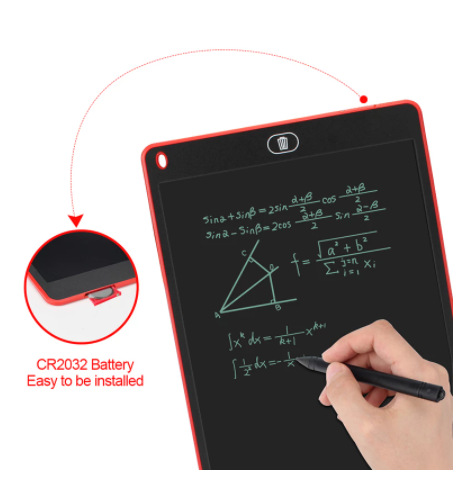 12-Inch LCD Electronic Children's Graffiti Handwriting Board LCD Screen Writing Board Intelligent Drawing Board Thick Handwriting Message Board