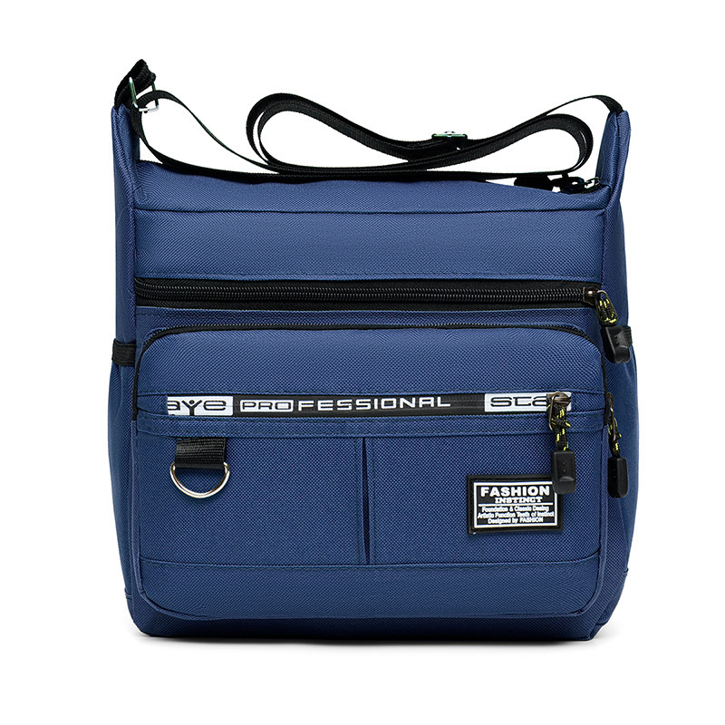 Large Capacity Men's Bag Shoulder Bag Waterproof and Hard-Wearing Backpack Multi-Pocket Business Bag Business Leisure Men's Messenger Bag