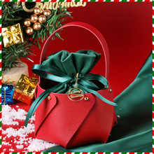 圣诞节苹果袋平安夜礼物包装盒手提桶苹果袋包装盒平安夜礼品