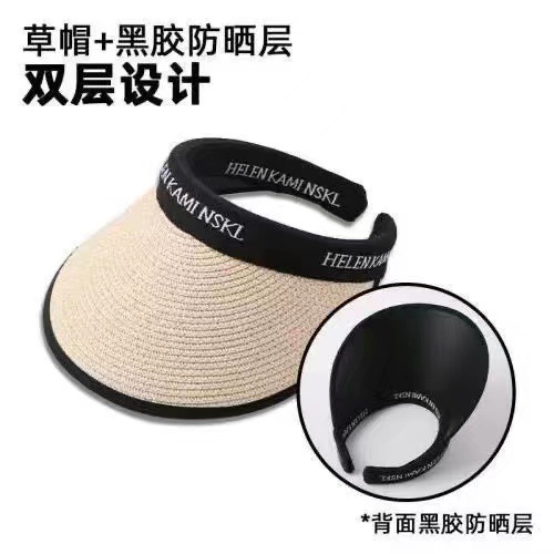 Sun Protection Hat Foldable Sun Hat Outdoor Riding Women's Big Brim Air Top Cycling Sun Protection Fisherman Sun Hat