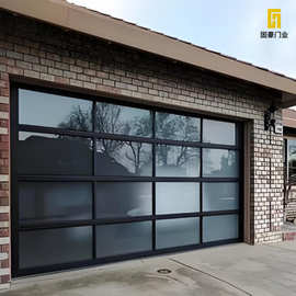 铝合金翻板车库门电动工业提升门遥控自动卷帘门门门智能遥控防盗