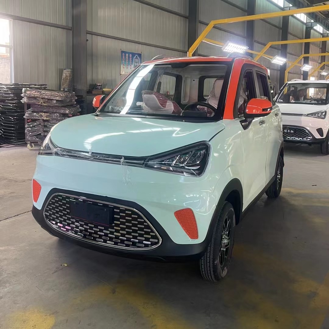 四轮电动车家用汽车新款新能源油电两用代步老头年人乐电瓶车