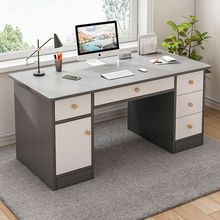 电脑桌台式家用简约现代带抽屉写字桌卧室简易书桌新款学
