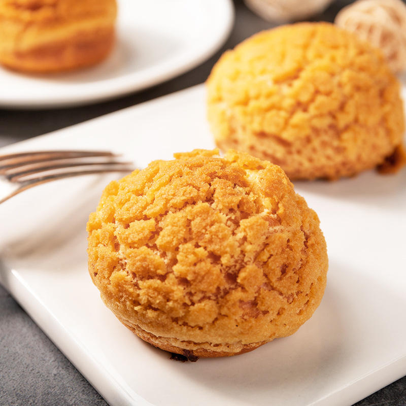 香草泡芙球酥皮夹心奶油下午茶爆浆甜品休闲零食西式糕点