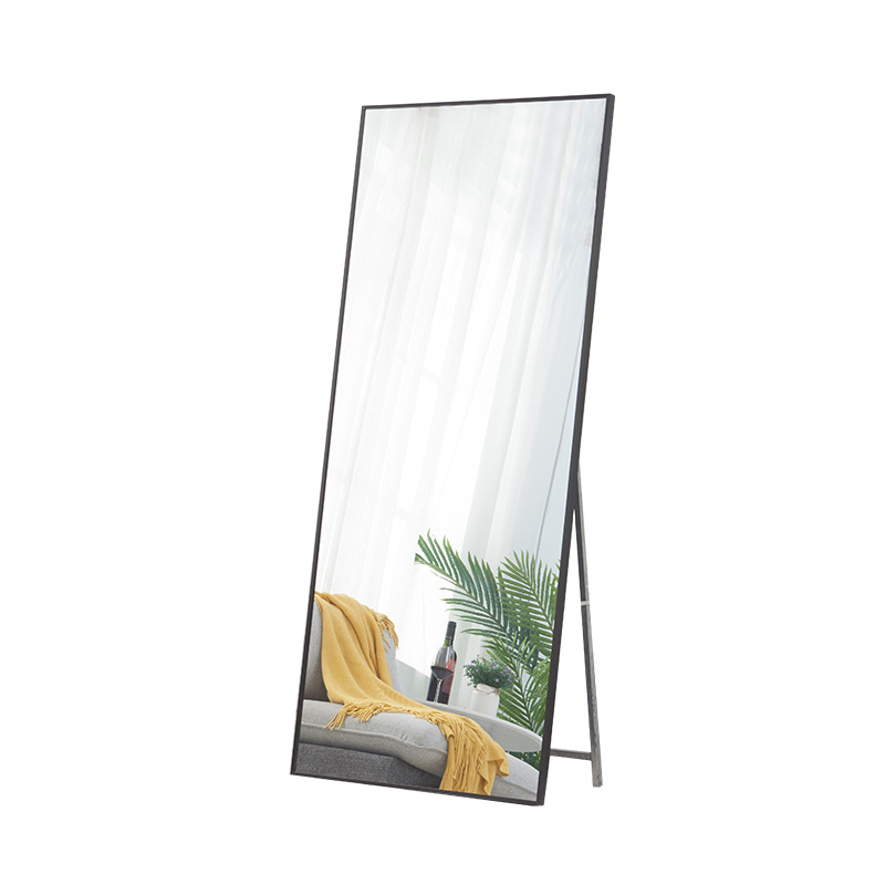 Full Body Mirror Floor Large Mirror Clothing Store Full-Length Mirror Modern Minimalist Online Celebrity Mirror Home Wall Mount Dressing Mirror