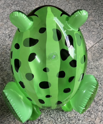 Stall Hot Sale Pvc Inflatable Toy with Rope Eyes Glowing Frog Children's Toy Frog Balloon