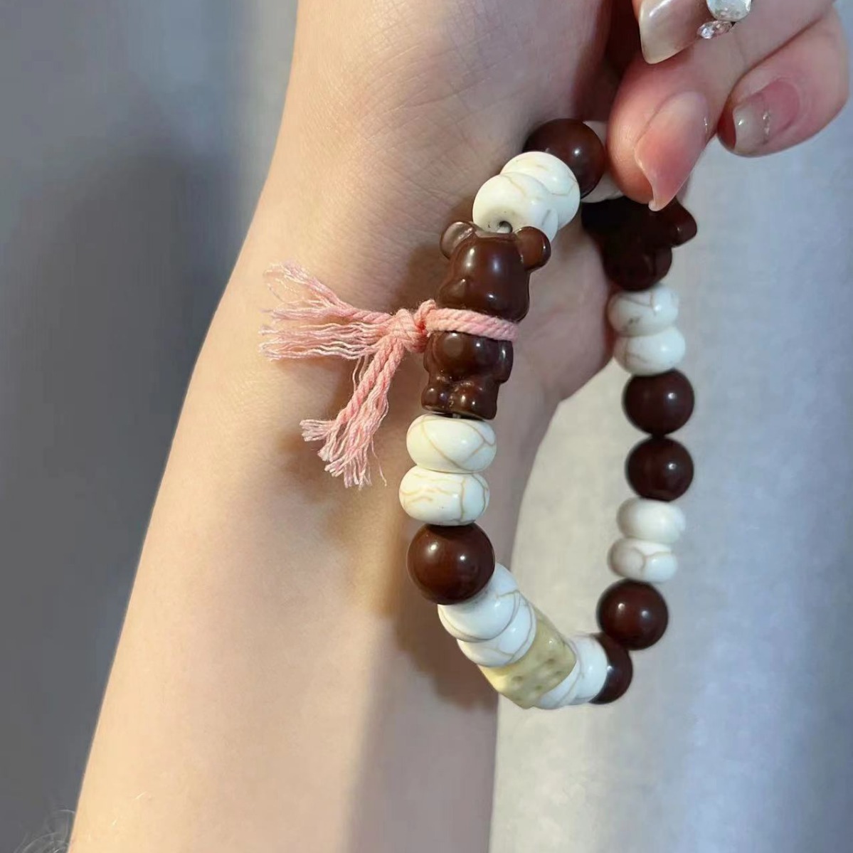 厂家批发阿拉善多宝手链多元素阿拉善搭配白松隔片文玩佛珠-阿里巴巴