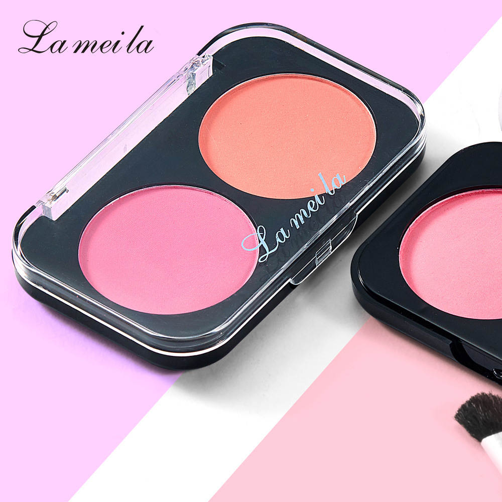 LaMeiLa Nude Makeup Repair Rouge Compact Brightening Orange Pink Natural Delicate Vitality Small Face Makeup Blush 5006