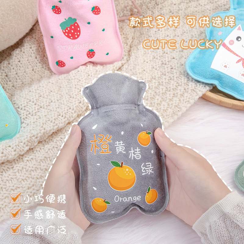 Mini Cartoon Plush Cute Hand Warmer Minimalist Creative Portable Hand Warmer Wholesale PVC Hot Water Injection Bag