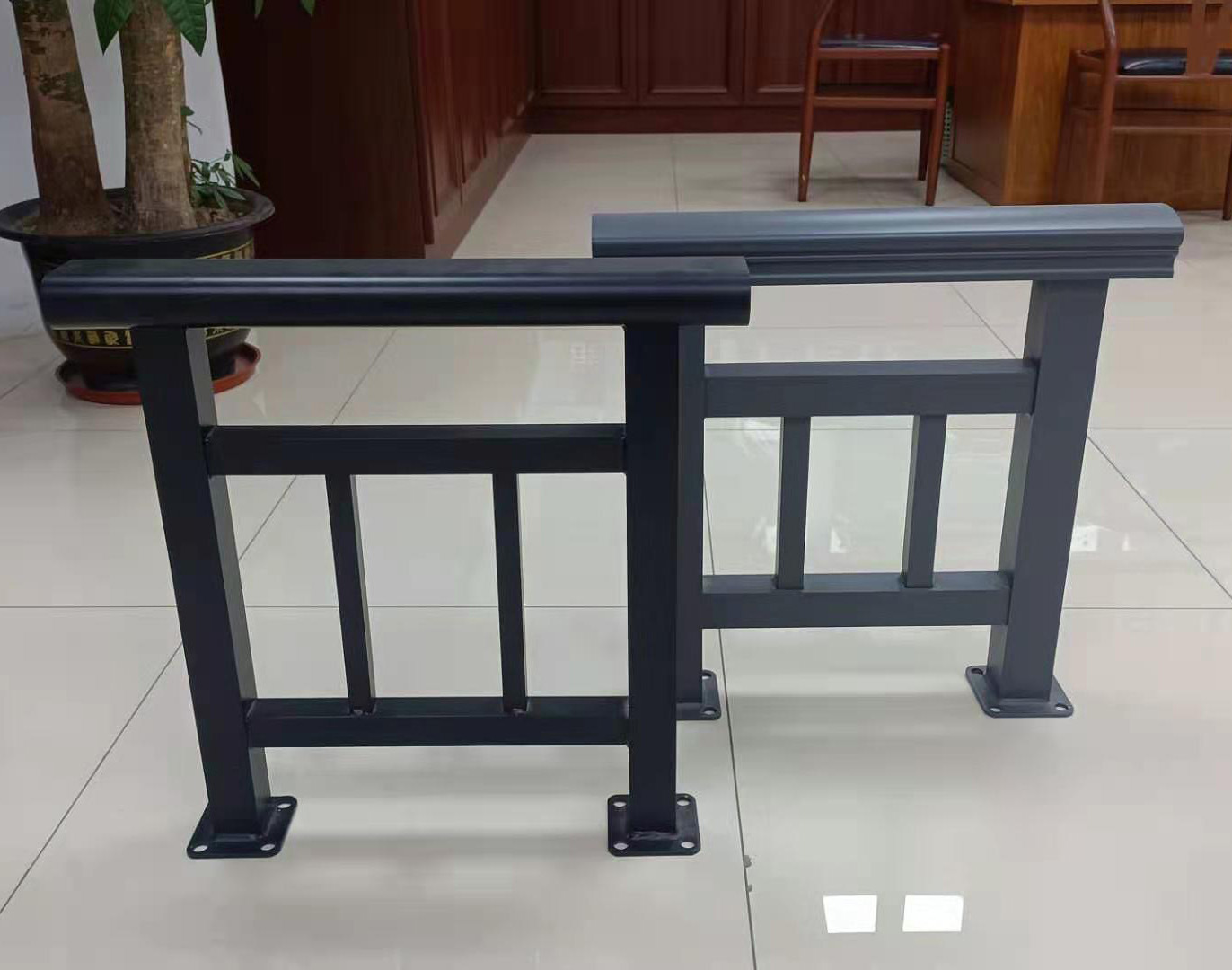 厂家现货铝全金扶手护栏桥梁护栏栏杆立柱花园围栏防撞护栏