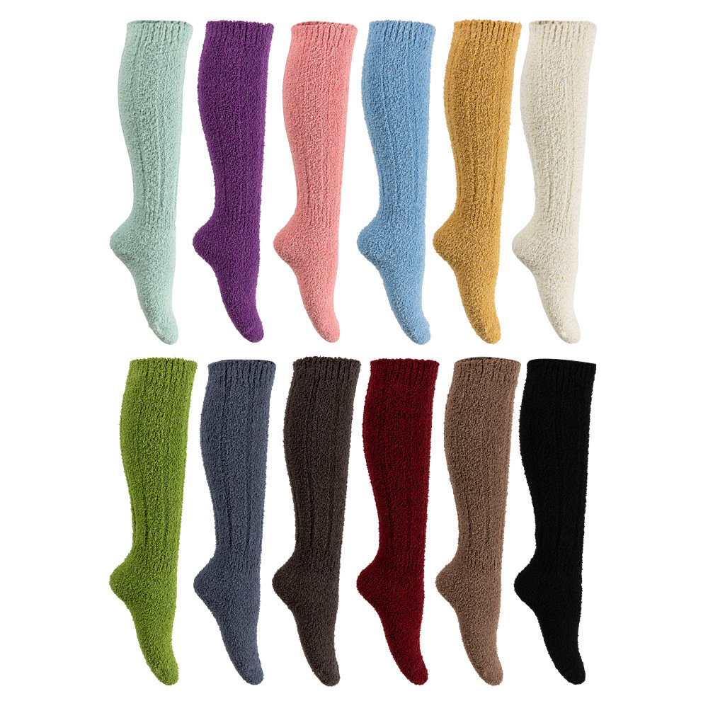 Cross-Border Soft Cozy Socks Calf Bunching Socks Sleep Maternity Socks Amazon Slouch Socks