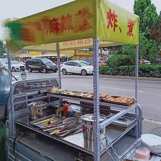 组装各种街边油炸小吃架商用三轮车摆摊架子煎饼多功能烧烤架