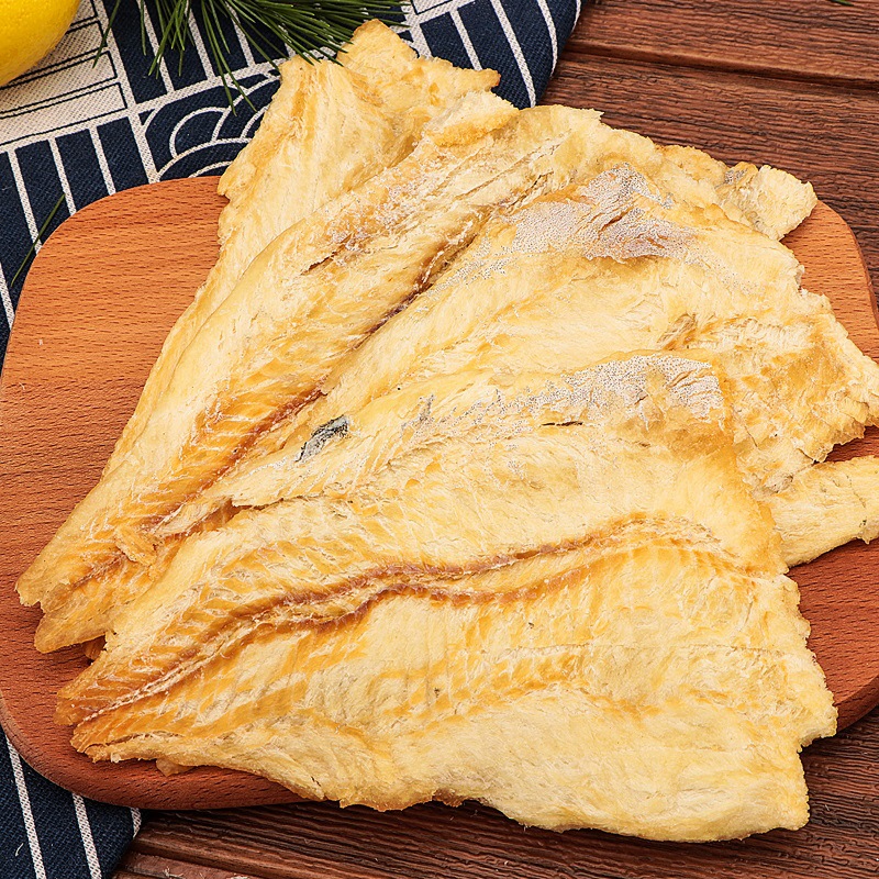 深海鳕鱼片烤鱼片手撕鱼片干即食海味产孕妇雪鱼散装500g