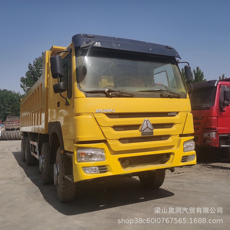 出口非洲 二手豪沃自卸车 前四后八工程车 8*4渣土运输车-阿里巴巴