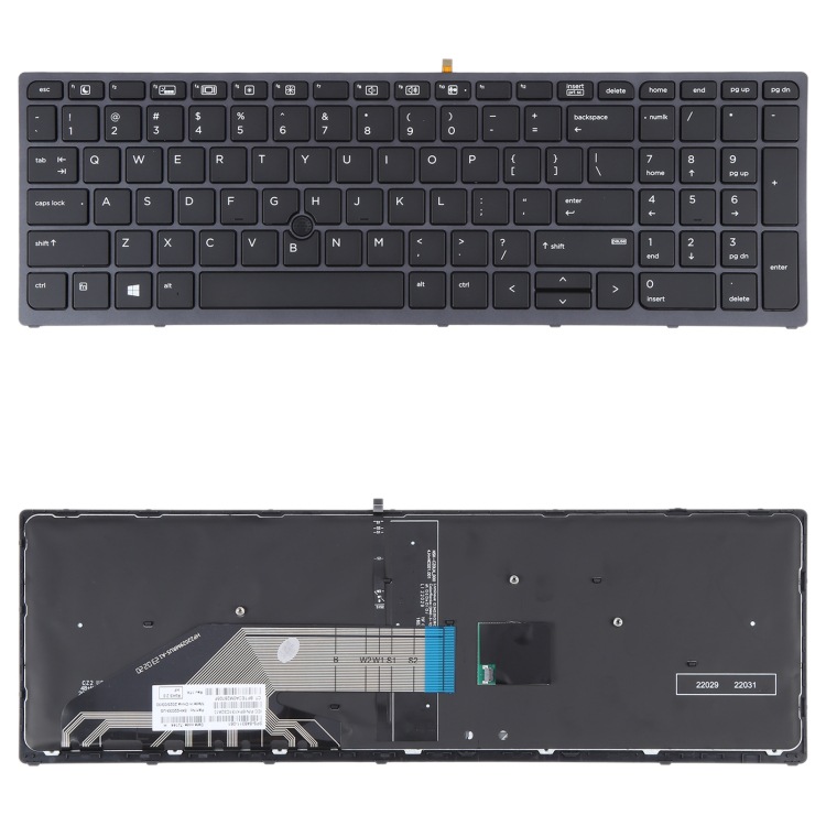 适用于hp zbook 15 g3 17 g3 美式英语键盘带背光和指点-阿里巴巴