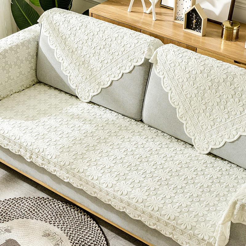 蕾丝沙发巾简约沙发垫防滑四季通用盖巾靠背巾扶手巾沙发盖布罩套