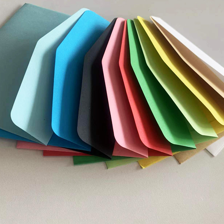 5*12.5cm琉酸纸彩色双胶纸大号增值税信封信纸设计