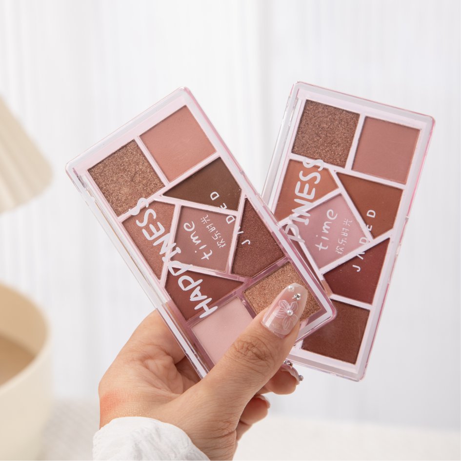 jaded葭妲欢乐时光九色眼影盘氛围感裸棕大地色珠光哑光平价眼影