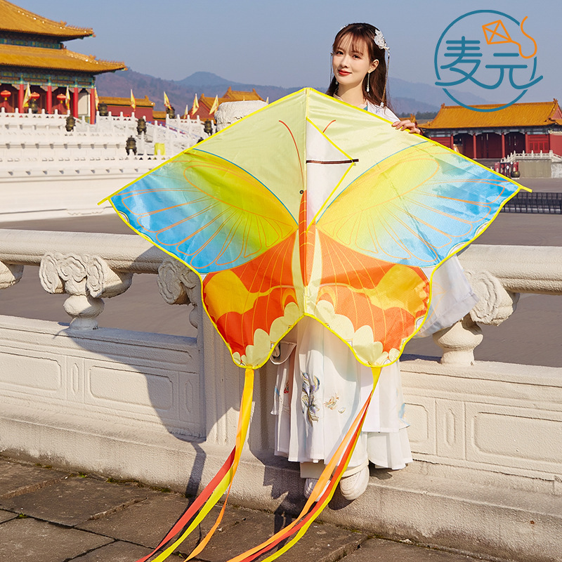 2023 New Children's Ancient Style Kite Butterfly Chinese Style Retro National Trend Phoenix High-End Breeze Easy to Fly Adult