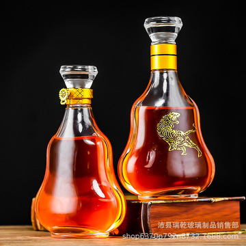 批发125ml500ml700ml1000ml玻璃酒瓶 人参鹿茸血酒养生酒分装瓶