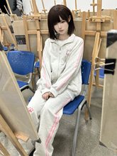 日系甜美休闲运动服套装女春秋学院风可爱少女宽松卫衣长裤两件套