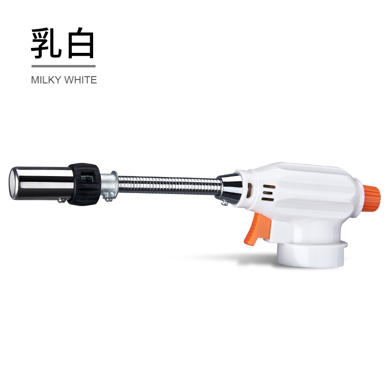 Outdoor Portable Camping Barbecue Flame Gun Household Braised Pig Hair Lengthened Hose Spray Gun Lighter Wholesale Foreign Trade